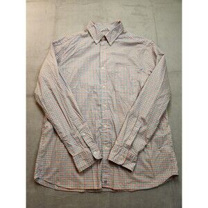 Vineyard Vines On-The-Go Performance Shirt Men's L Plaid Long Sleeve Button Down